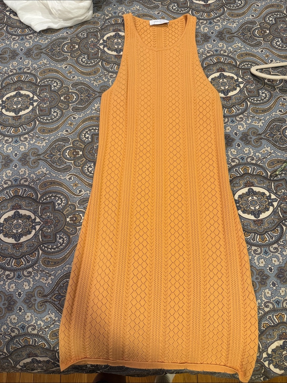 Little Moon -Aritzia Sleeveless Maxi Dress in Amber-Orange